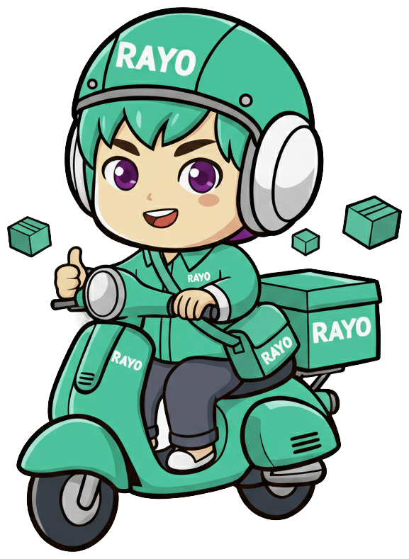 Ilustrasi kurir RAYO